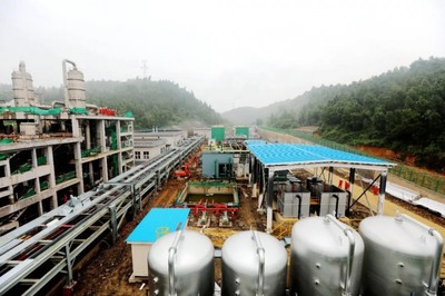 國內首個頁巖氣田產出水處理工程順利中交